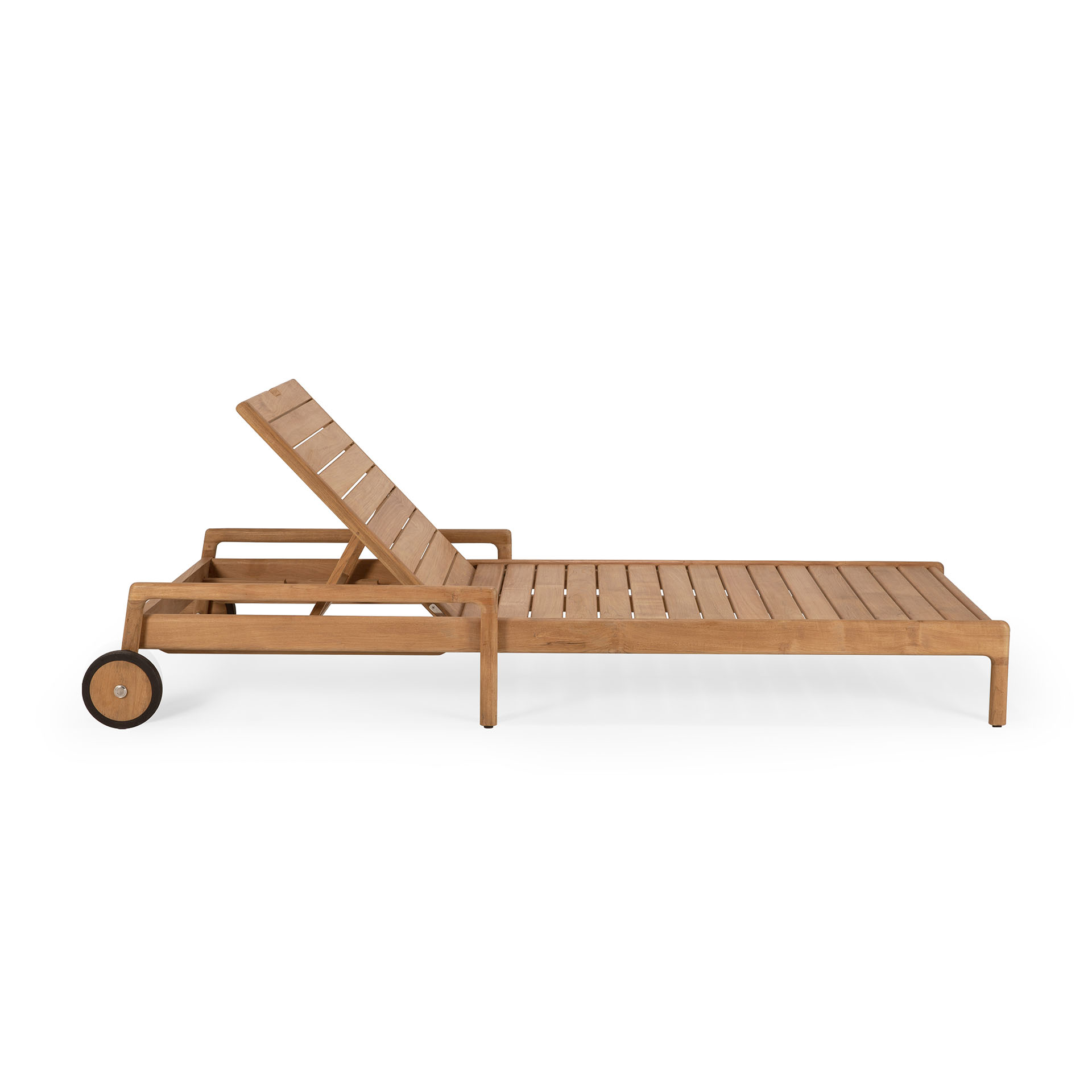 Teak Jack adjustable lounger - outdoor- frame