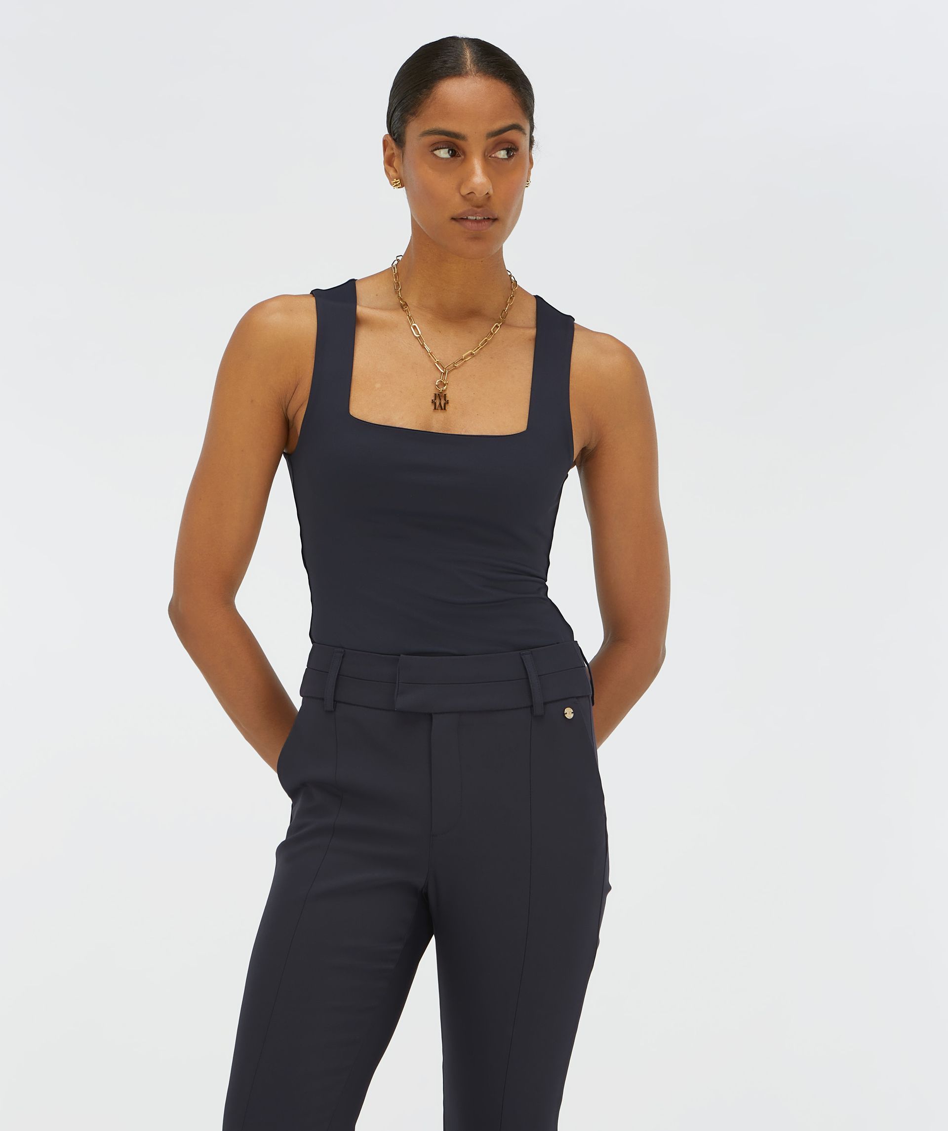 JV-LINDE slim fit top - dark blue