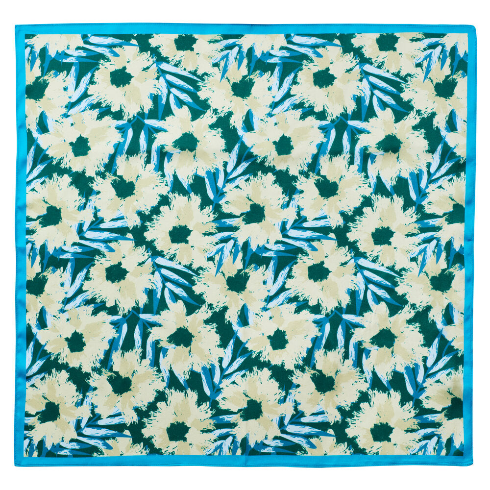 Bahne Accessories  Silketørklæde, Fleurs peintes - 53x53 cm.