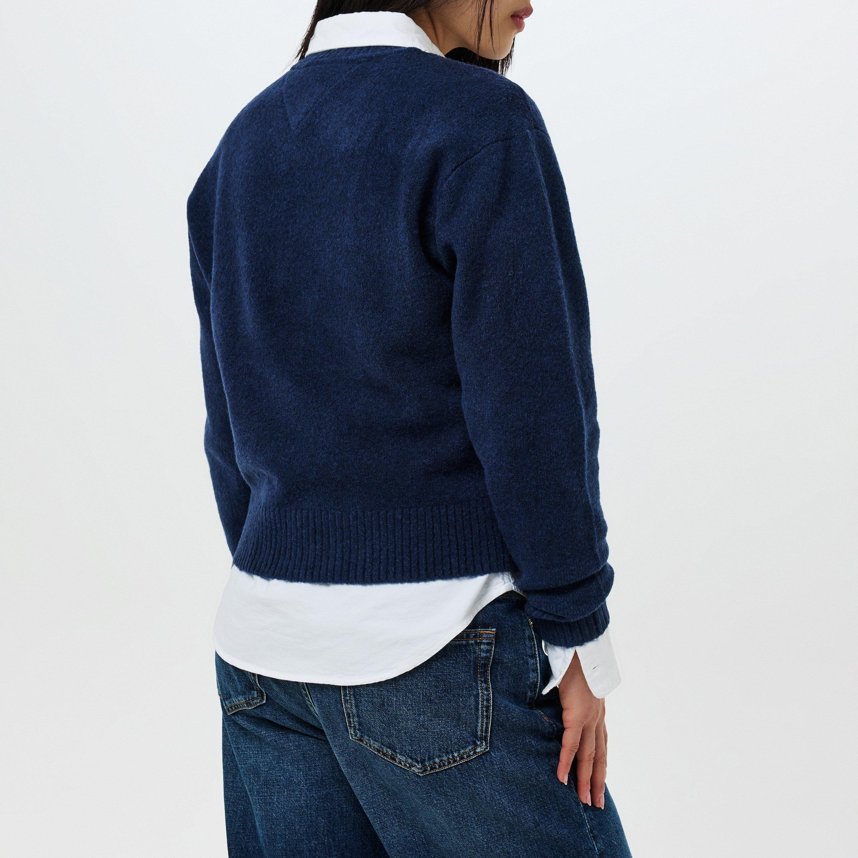 Tommy Jeans Melange Flag Pull Over Sweater