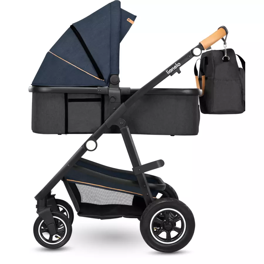 lionelo Kombikinderwagen Amber 2 in 1 Blue Navy
