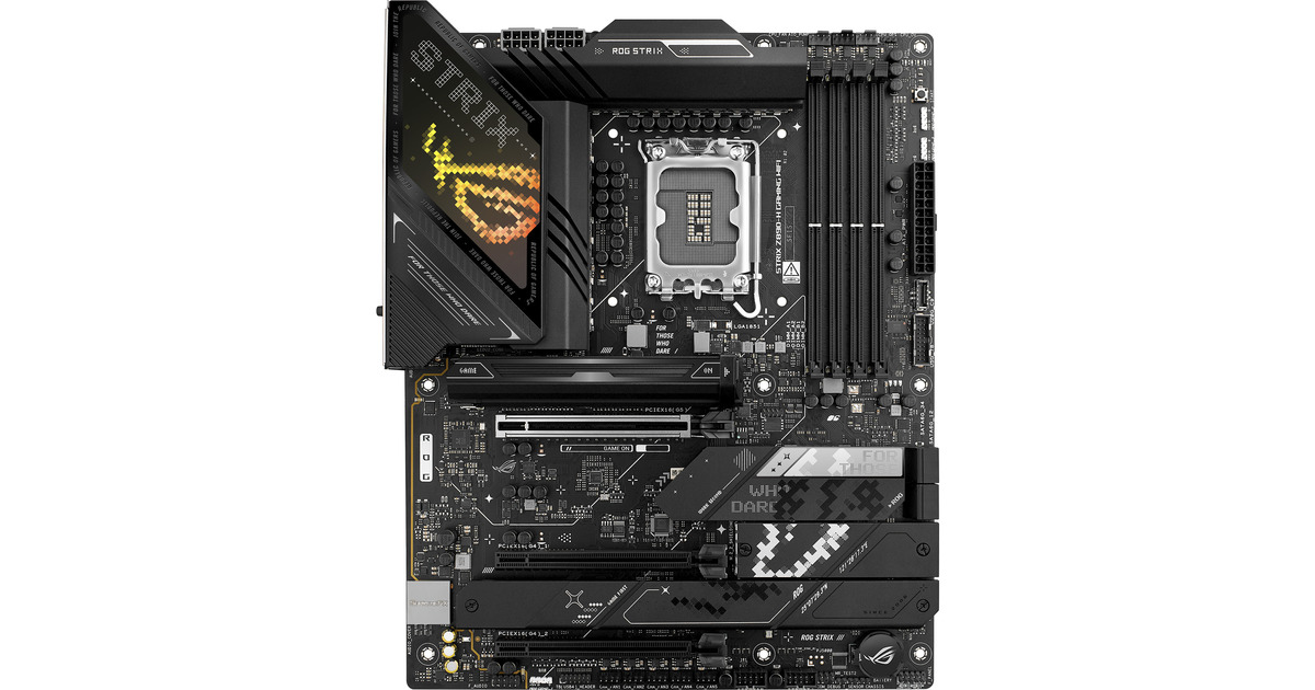 ASUSROG STRIX Z890-H GAMING WIFI socket 1851 moederbord  (Zwart, RAID, 5 Gb-LAN, Wi-Fi, BT, Sound, ATX)