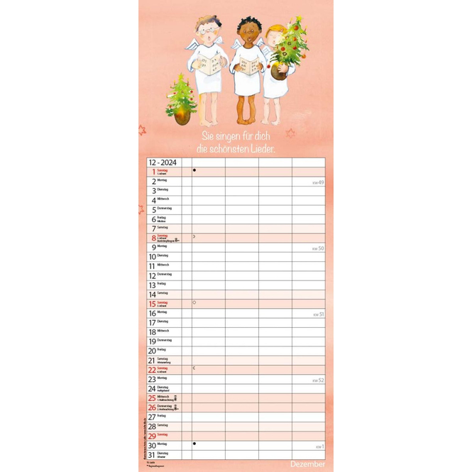 Kalender - Familientimer - Schutzengel - 2024