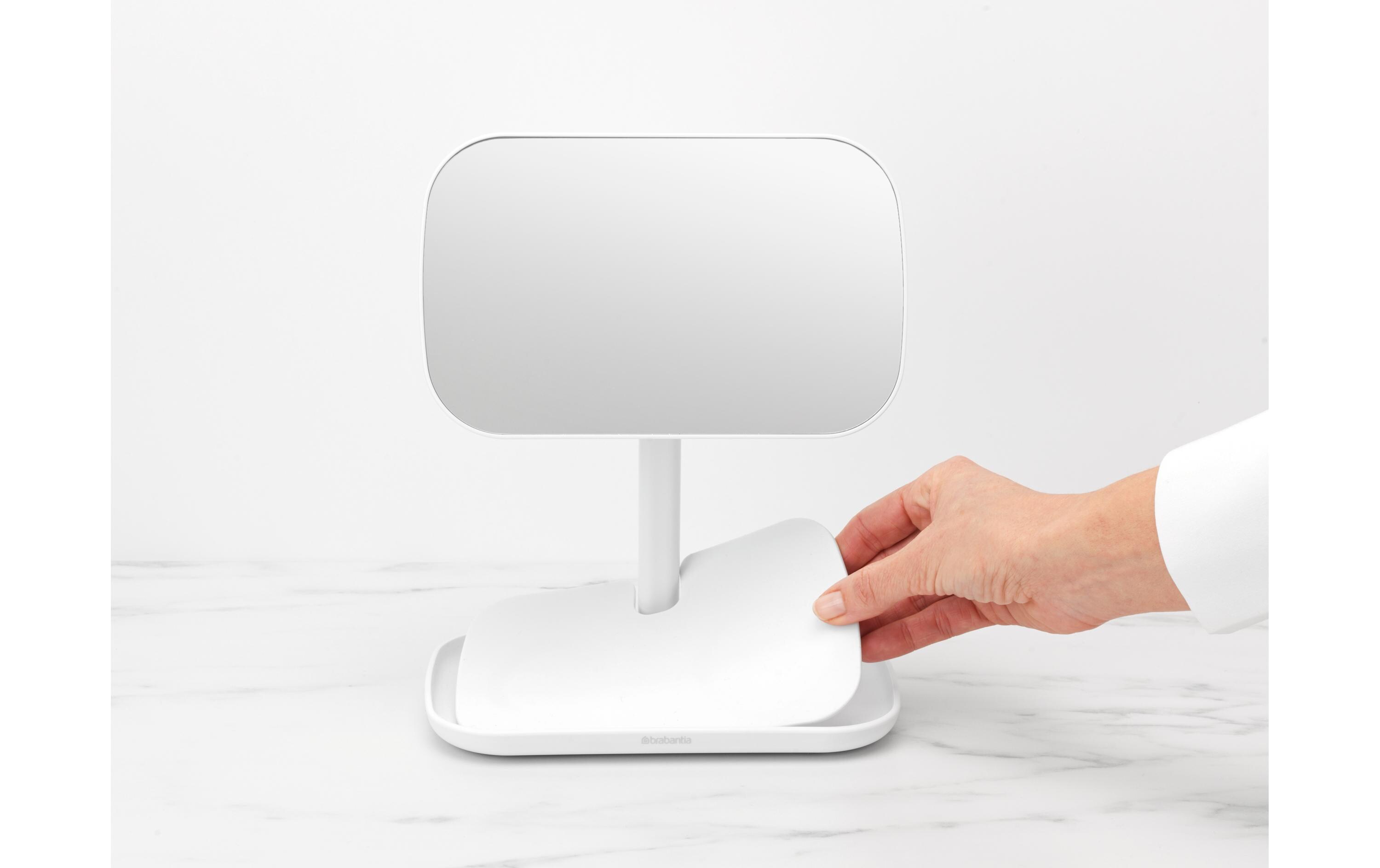 Kosmetikspiegel ReNew mit Ablageschale, WeissFlexibel verstellbarer Make-Up Spiegel
