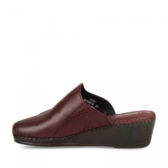 Mules BORDEAUX NEOSOFT RELAX CUIR