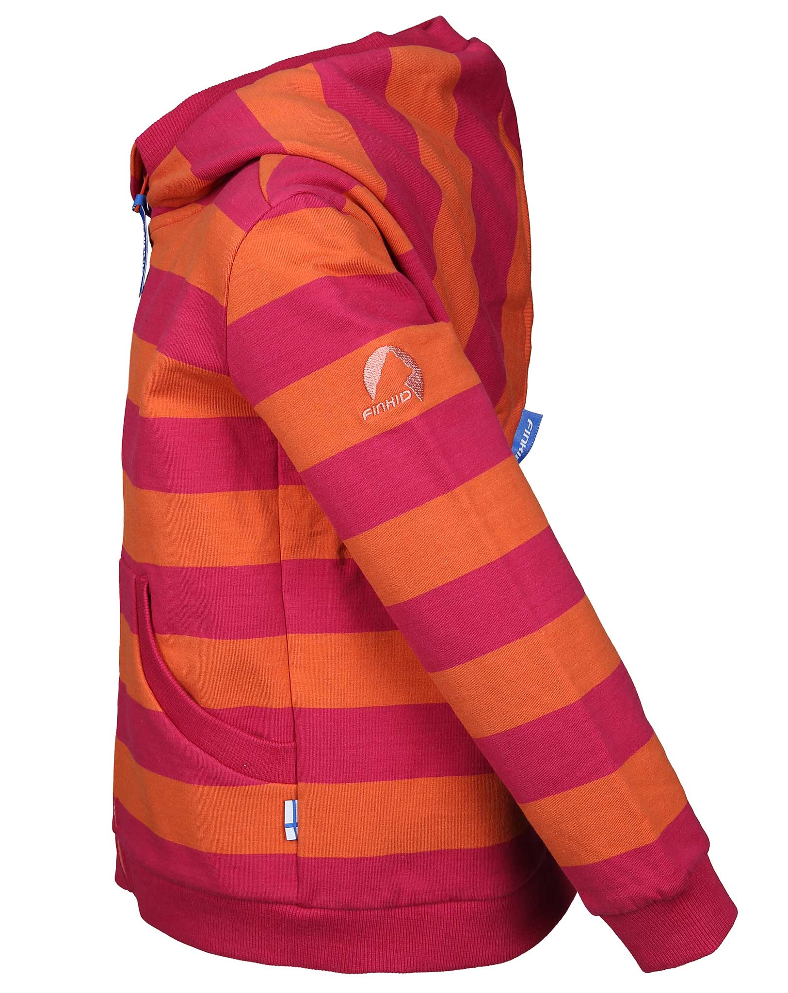 Kapuzen-Sweatjacke LAIVA in raspberry/fox