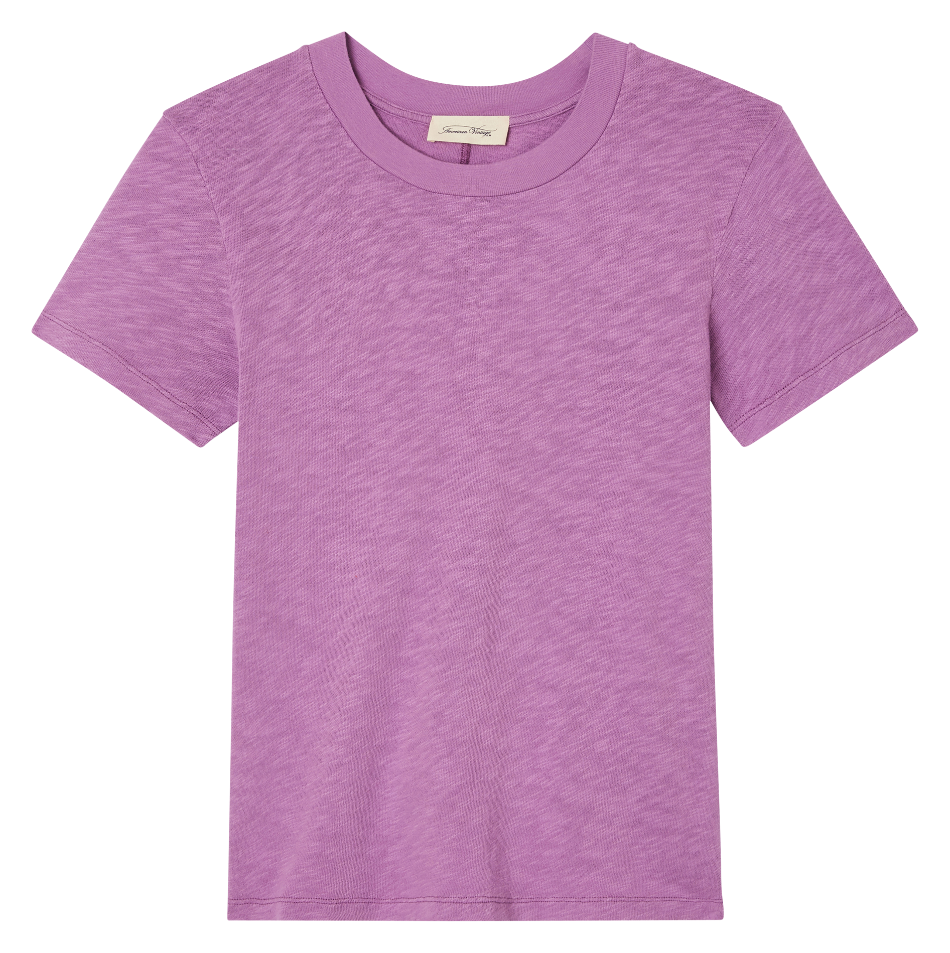 SONOMA - Tee-shirt col rond droit en coton | Violet