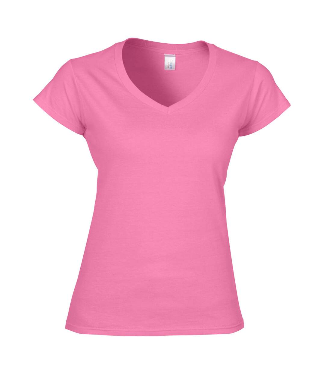 Gildan - T-shirt à manches courtes et col en V - Femme (Azalée) - UTBC491