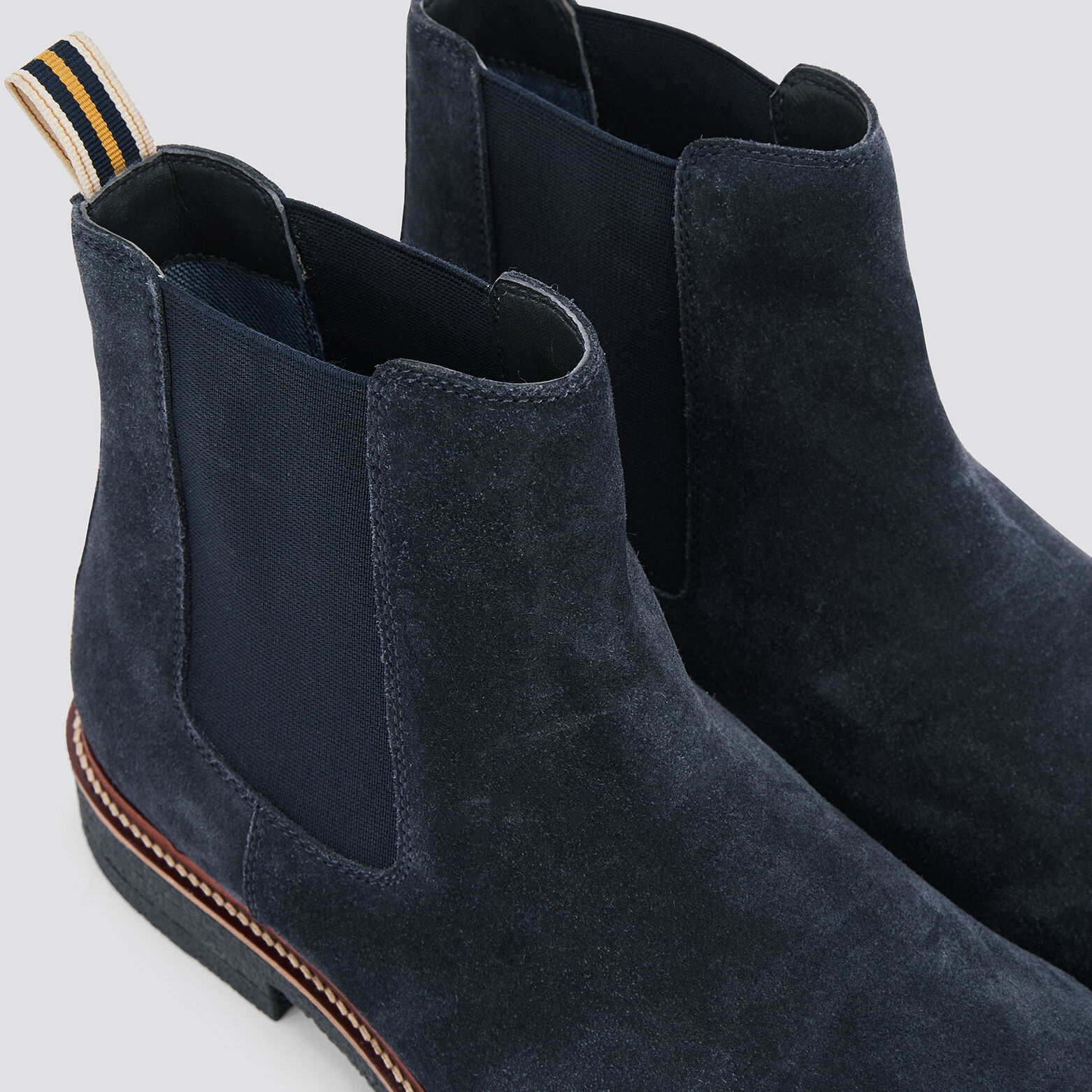 Chelsea boots en cuir Bleu foncé