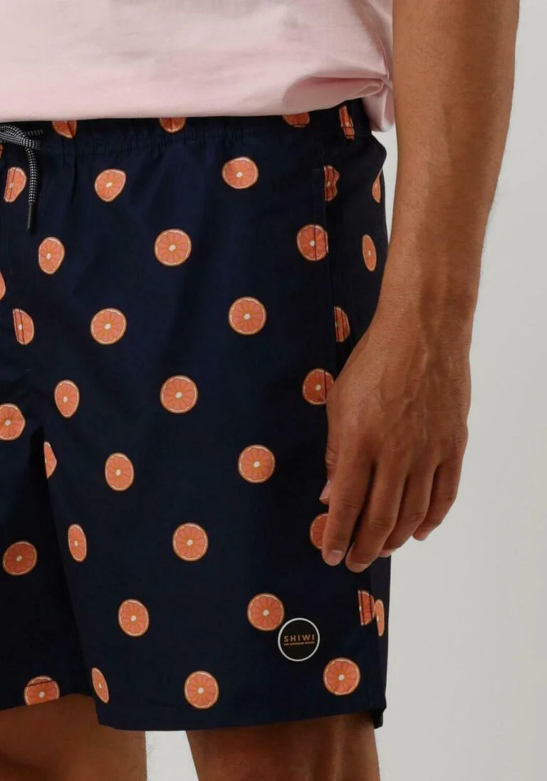 SHIWI donkerblauwe shiwi  men swimshort citrus