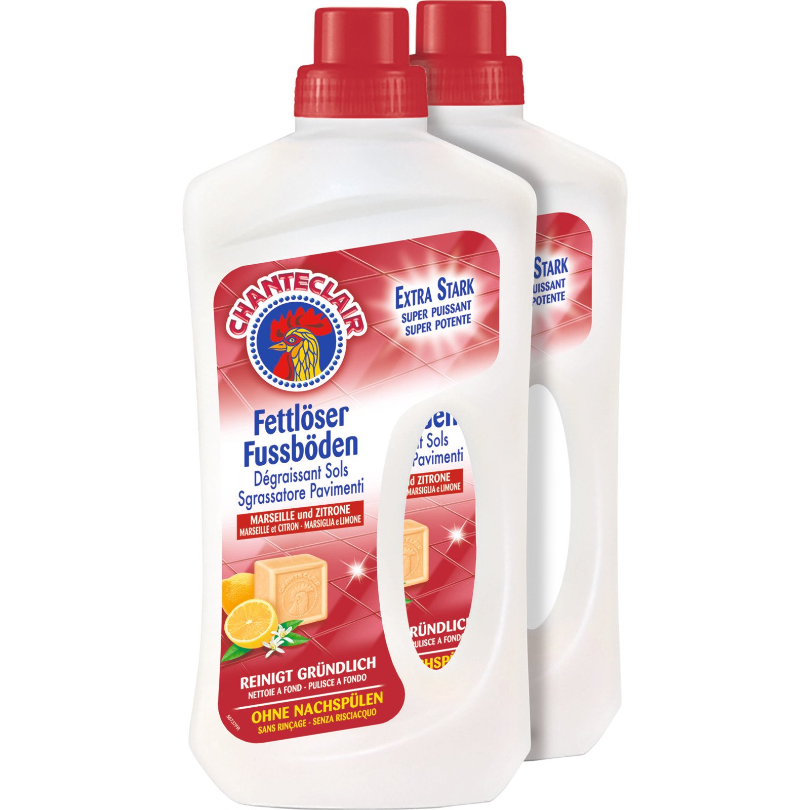 Chanteclair Fettlöser Fussböden Marseille und Zitrone 2 x 750 ml