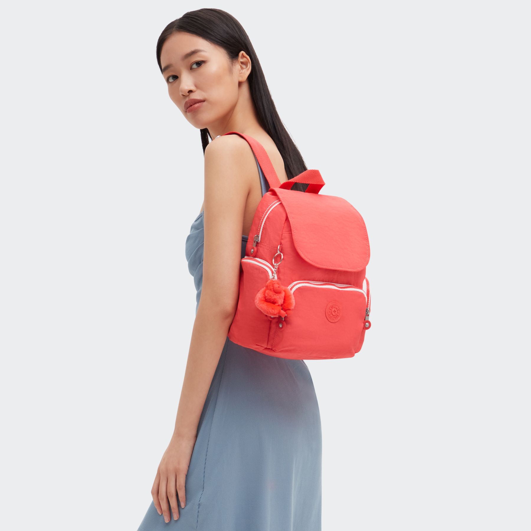 CITY ZIP MINI Mini sac à dos avec bretelles ajustables - Almost Coral