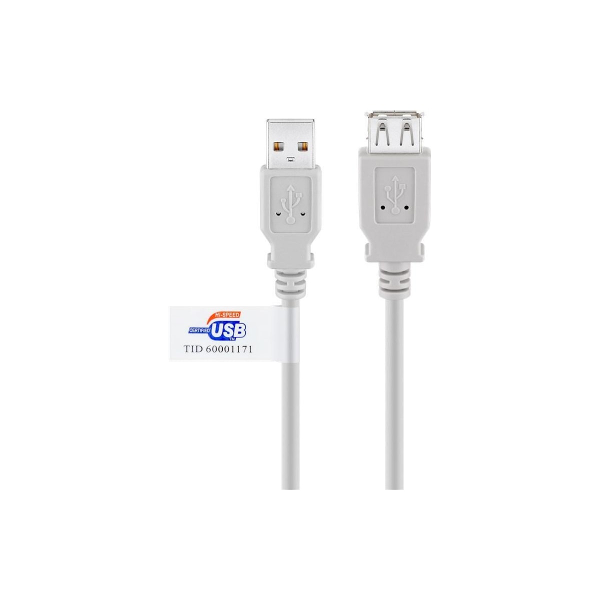 Goobay USB 2.0 høyhastighets skjøtekabel med USB-sertifikat