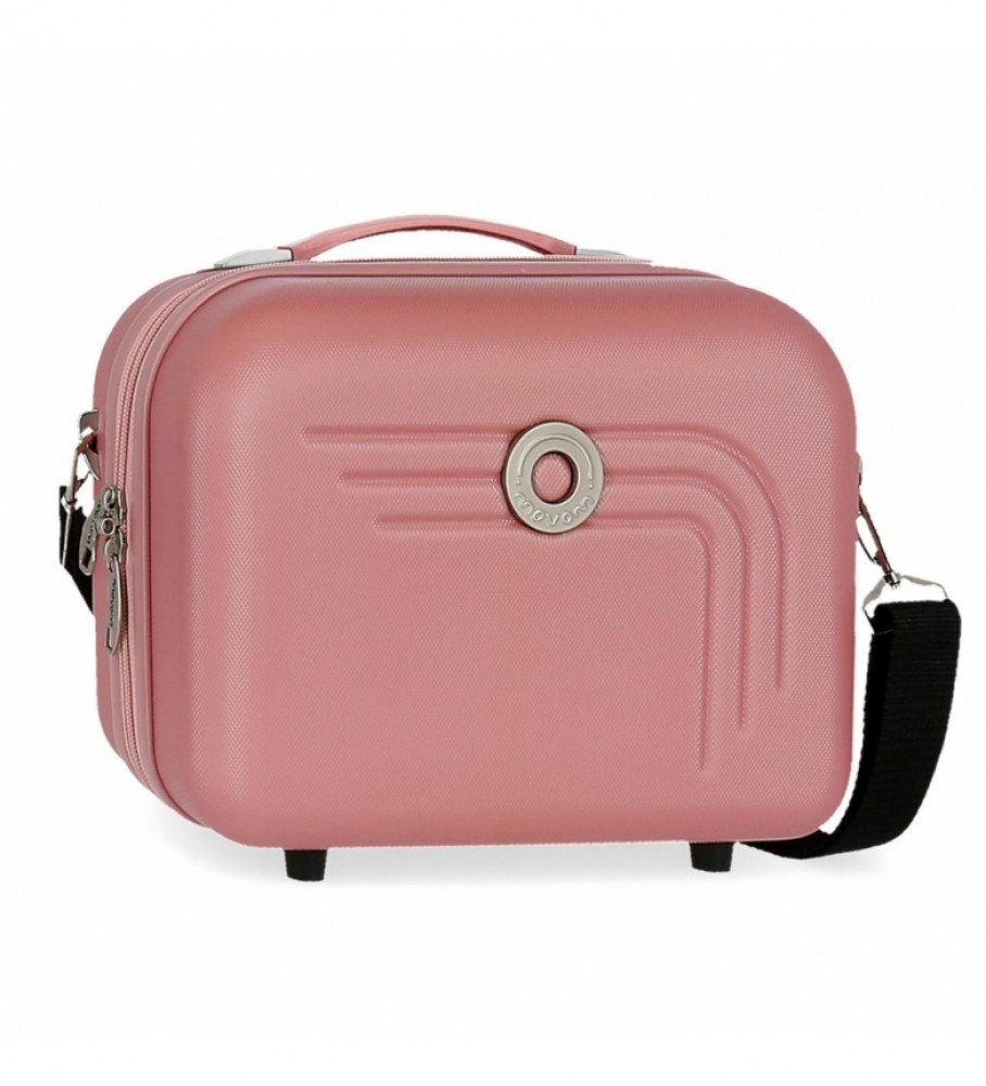 Nécessaire Movom Riga ABS, rosa - 29x21x15cm -