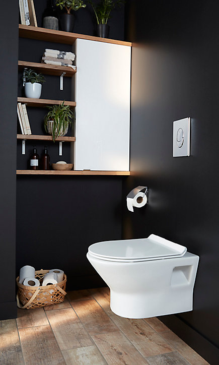 Plan de toilette hêtre GoodHome Hartland l.183 x P.15,5 cm