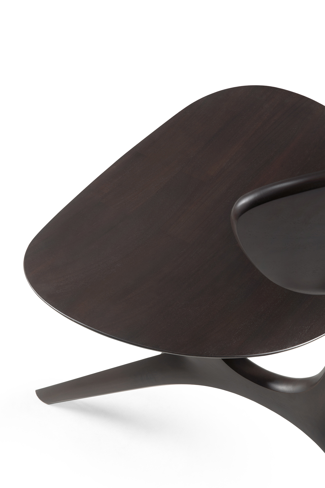 Eye lounge chair - donker mahonie