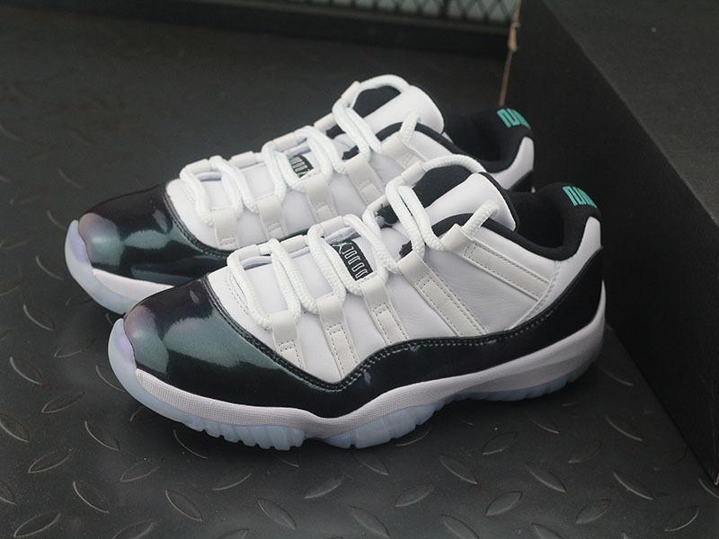 Jordan 11 Retro Low Easter/Emerald