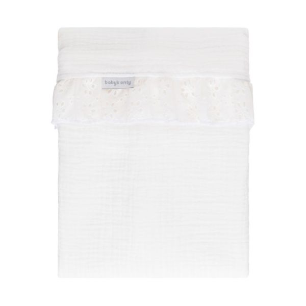 Baby's Only Calm Ruffle Ledikantlaken - 120 x 150 cm - Wit
