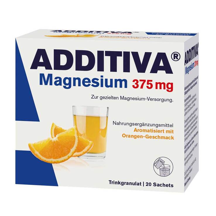 Additiva Magnesium 375 mg Granulat Orange, 20 St