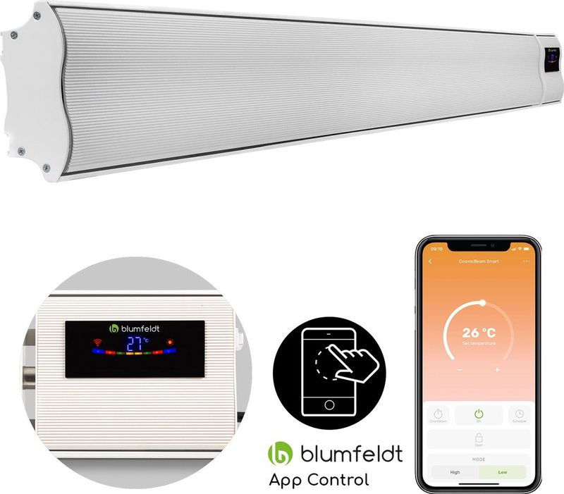 Klarstein - Cosmic Beam Smart 30 - Infraroodverwarming - 3000W - Met Wifi-App Bediening