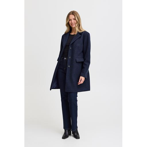 Fransa Paige Frakke, Navy Blazer Melange, L
