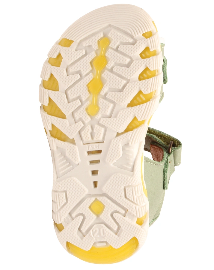 Leder-Sandalen ARTHUR mit Klett in aqua