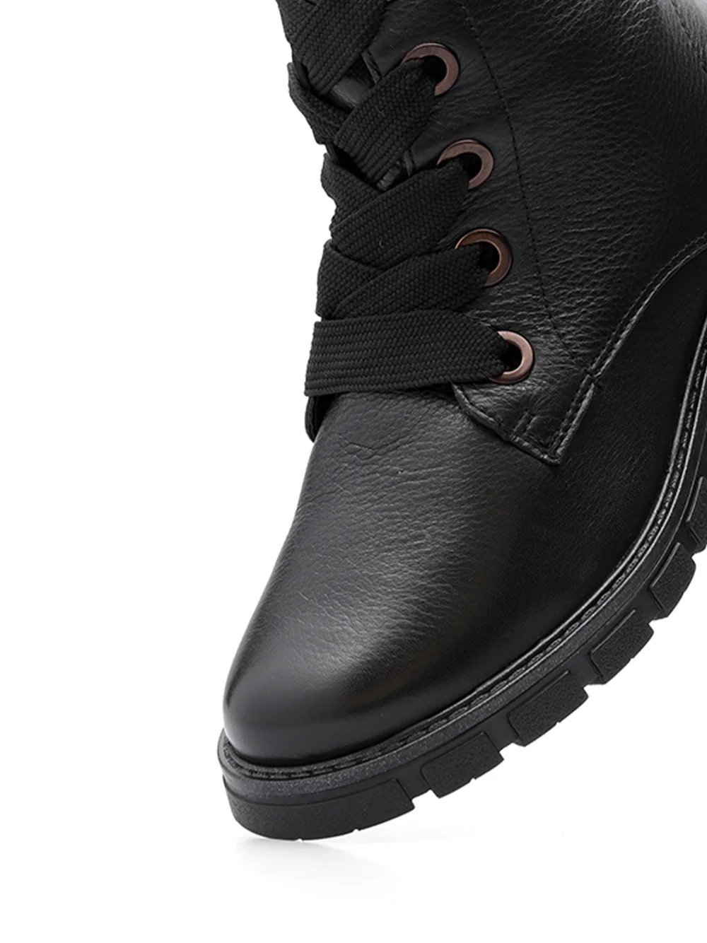 Schnürstiefelette Dover schwarz