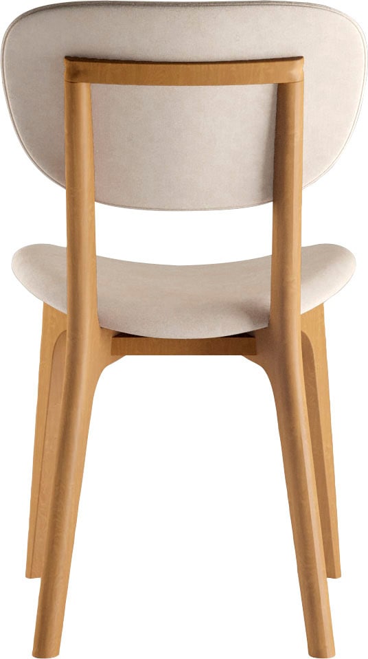 INOSIGN Stuhl »COZY Made in Italy« (Set) 2 Stk.Gestell in Buche, Kirsch- oder Nussbaum, Massivholz, Design Stuhl