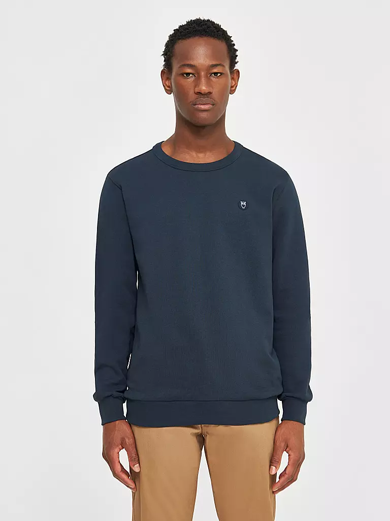 KNOWLEDGE COTTON APPAREL Sweater ERIK blau