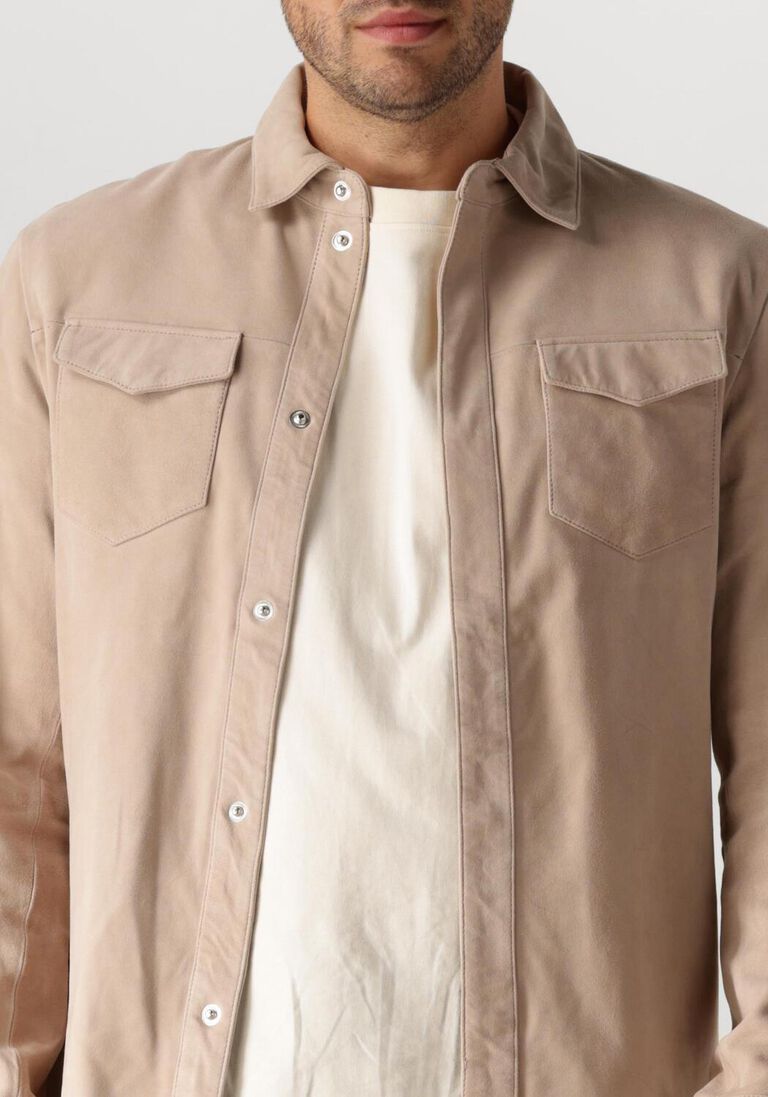 taupe alter ego leren jas robert