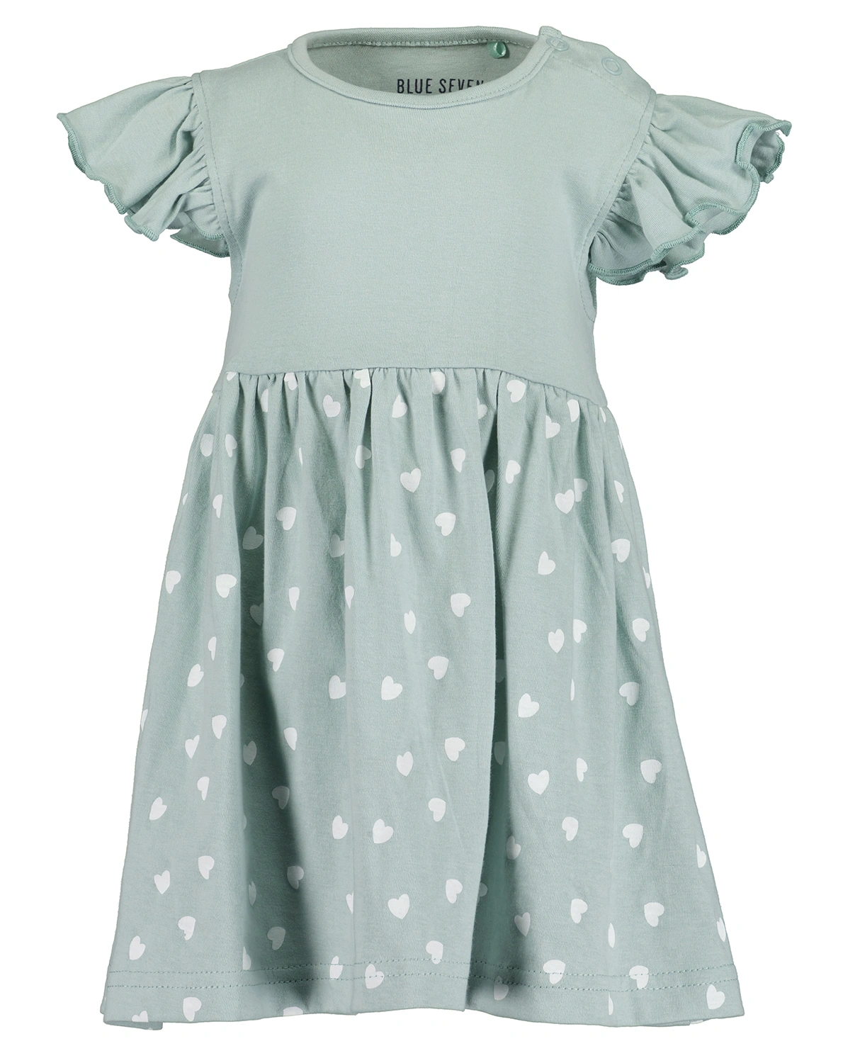 Kurzarm-Kleid LITTLE HEARTS in gletscher