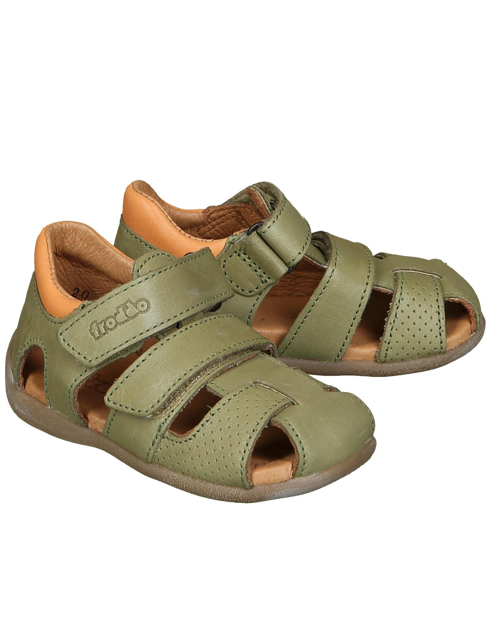 Sandalen CARTE DOUBLE mit Zehenschutz in olive