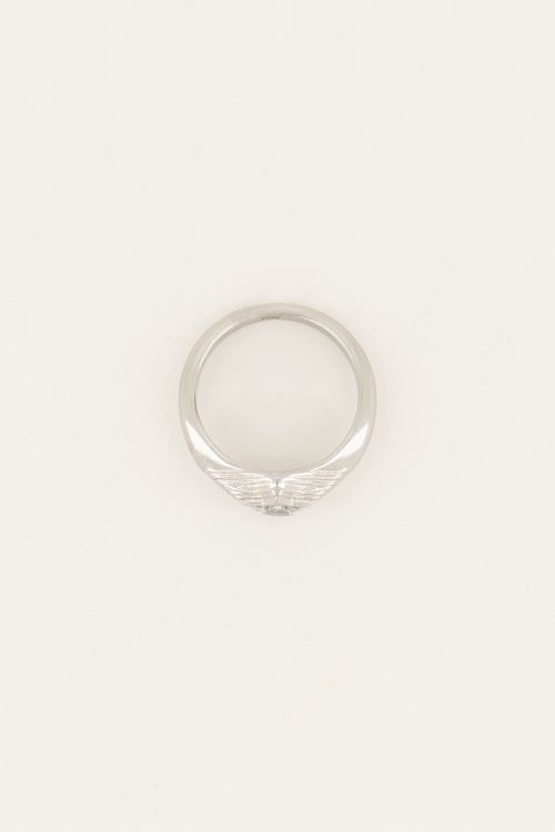 MOOD ring met transparante ster