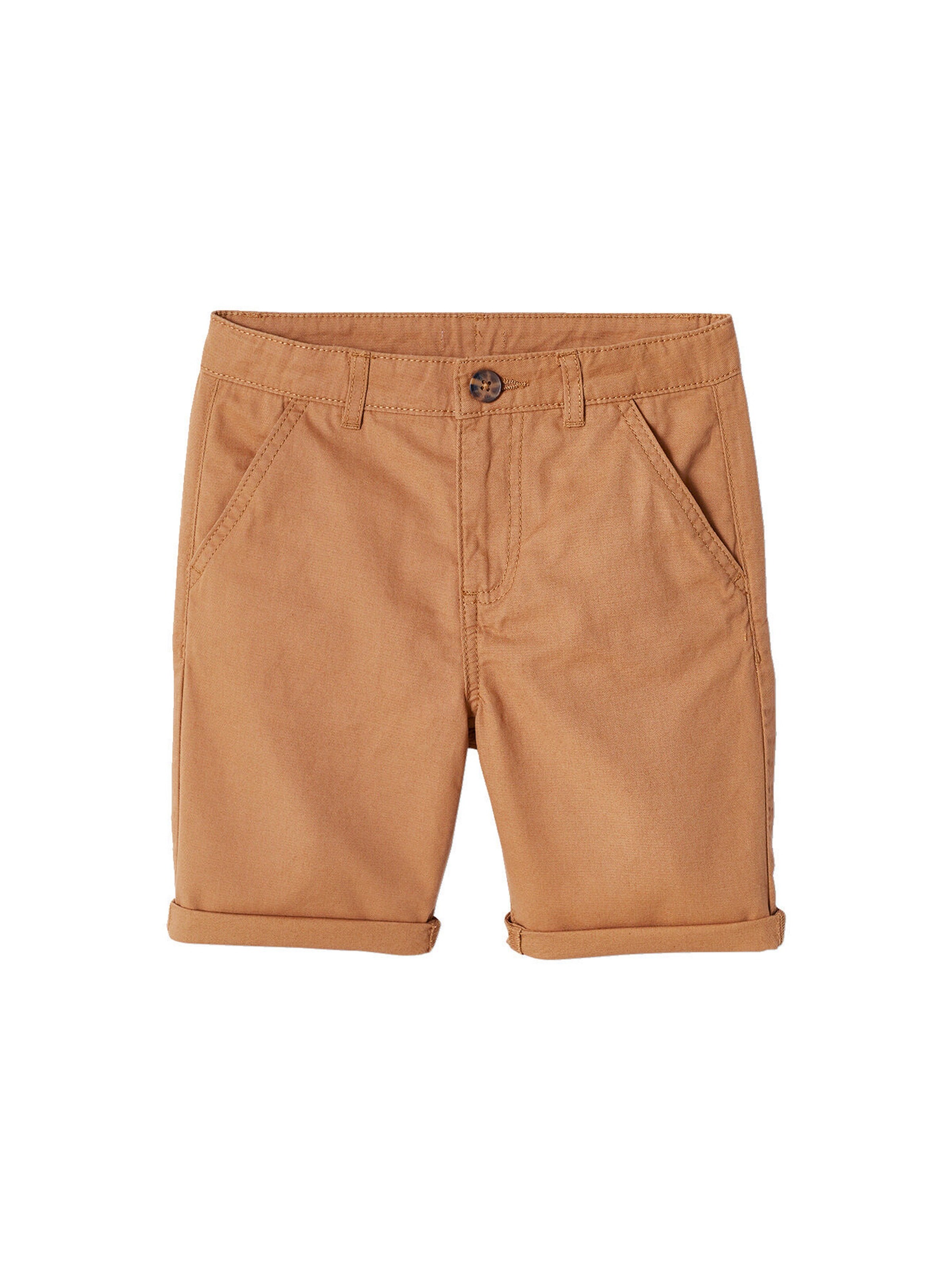 Vertbaudet Jungen Chino-Shorts, Bundweite verstellbar beige