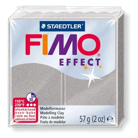 STAEDTLER® FIMO® effect Normalblock, 57 g, silber pearl
