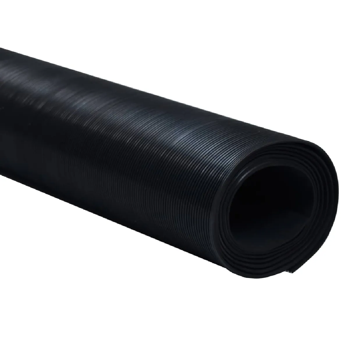 vidaXL Tapis caoutchouc antidérapant 2x1 m noir