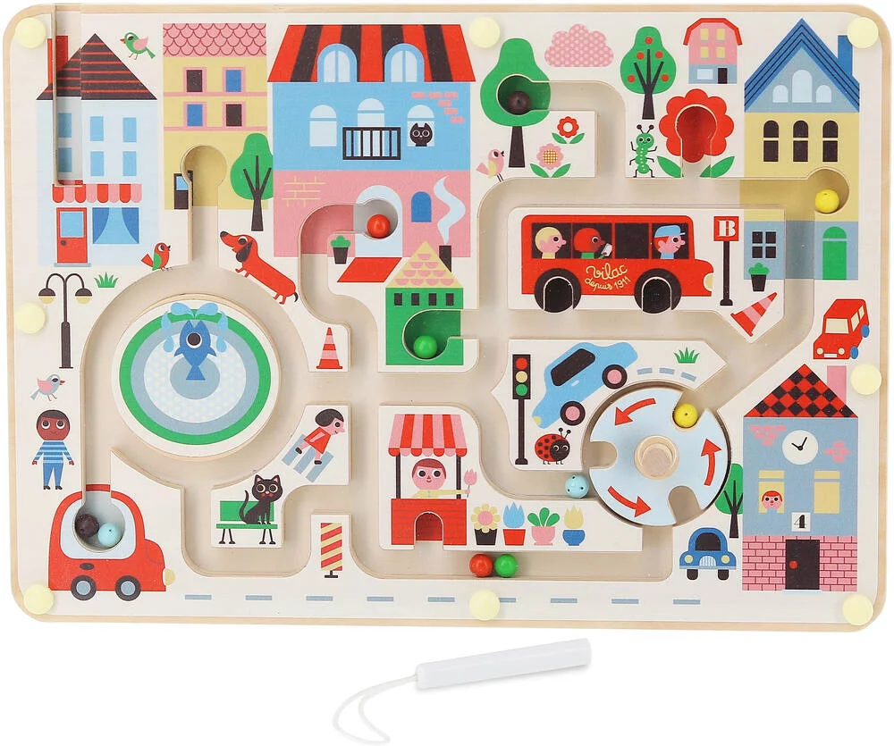 LABYRINTHE MAGNETIQUE MA PETITE VILLE - INGELA P.ARRHENIUS