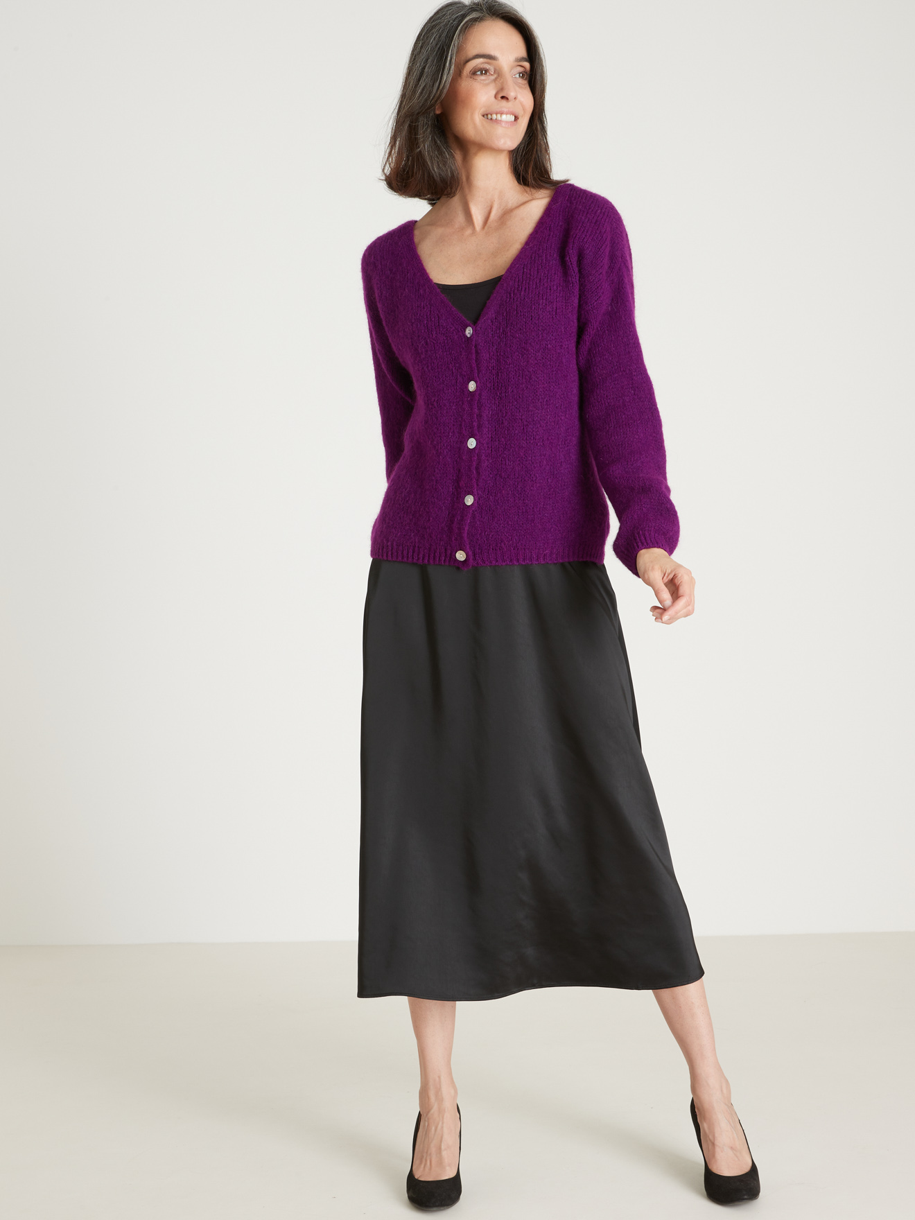 Cardigan avec mohair