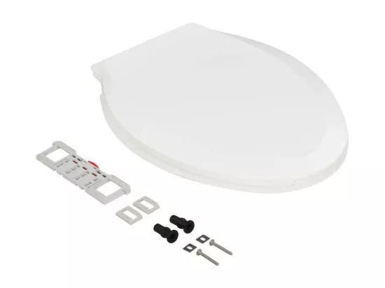 Abattant WC à fermeture blanche 47 x 37 x 5 cm 02_0002910