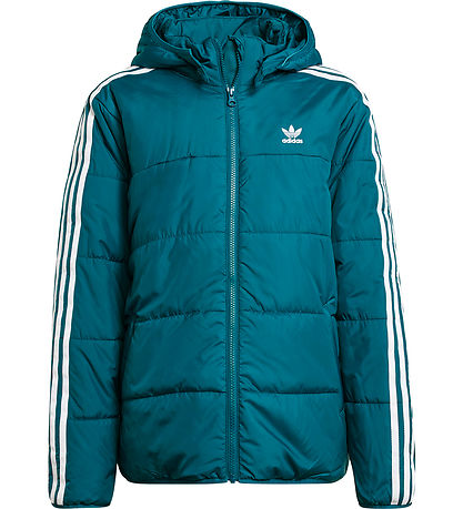 adidas Originals Steppjacke - Erdöl m. Weiß