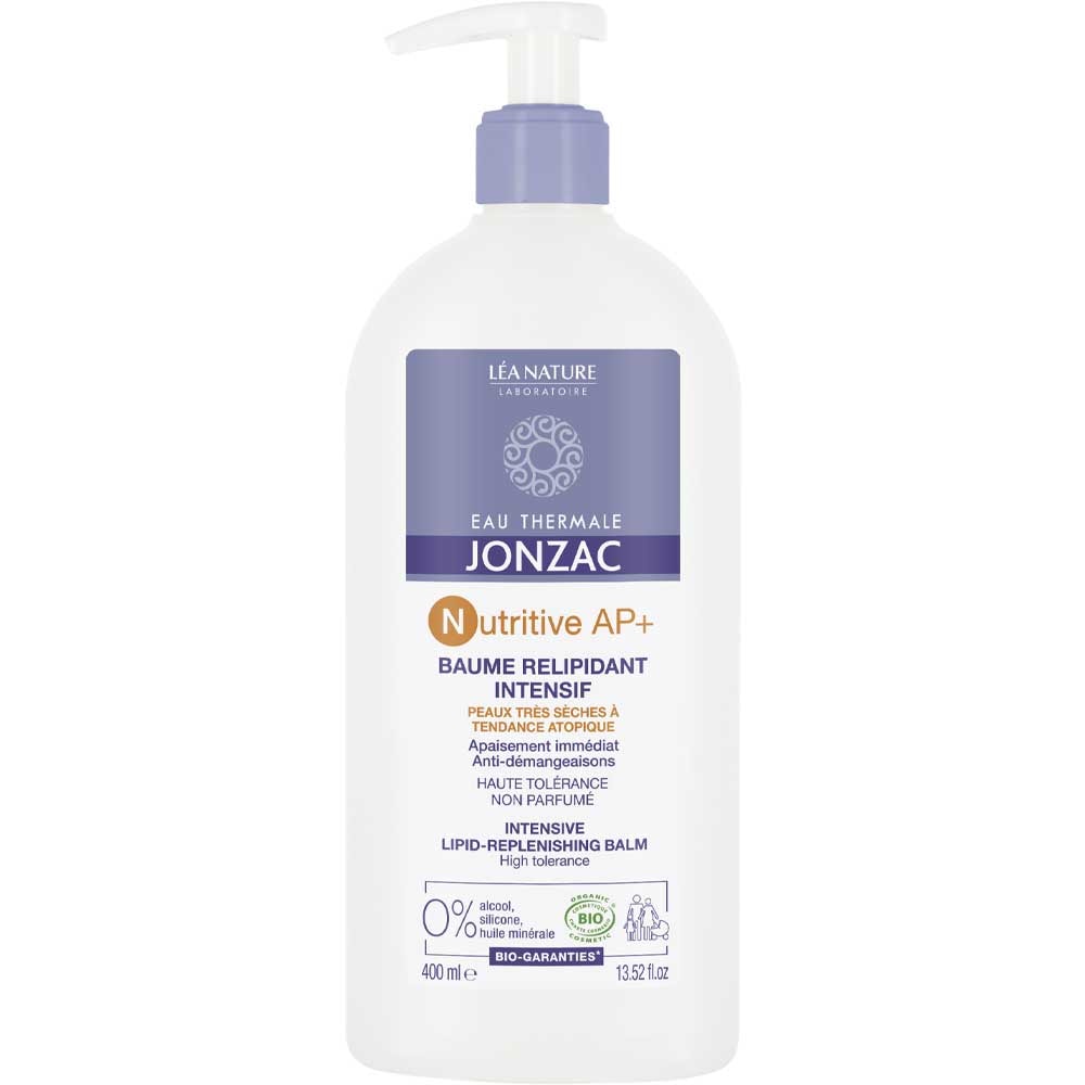 Baume relipidant corporel intensif & apaisant bio - Nutritive AP  - Peaux très sèches à tendance atopique - 400 ml