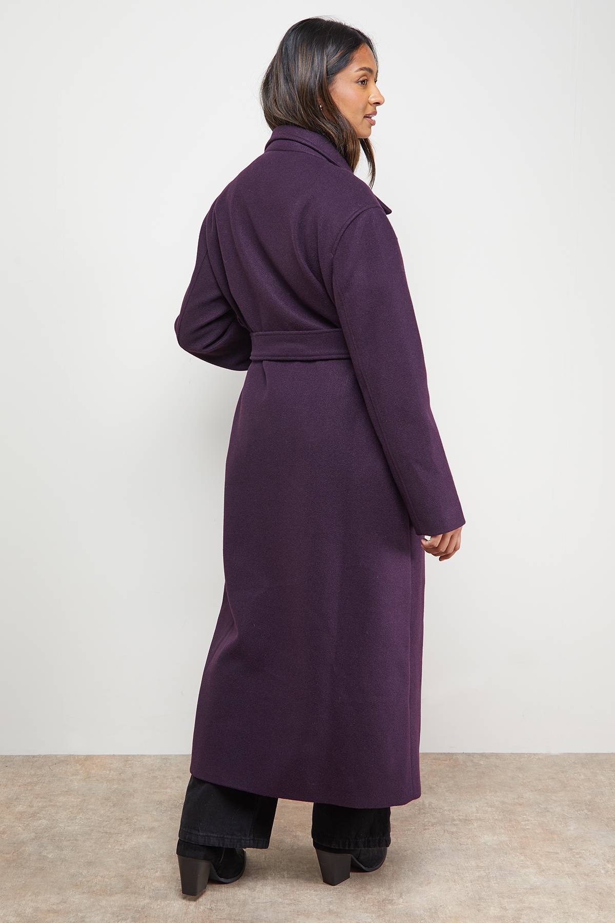 Oasis Manteau Midi avec Ceinture Nouée