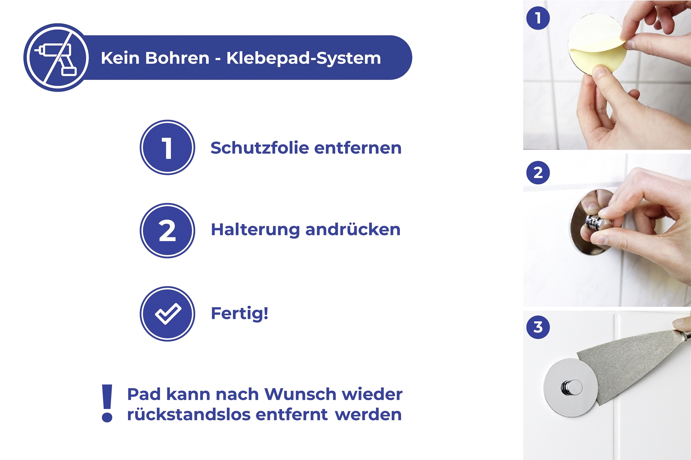 Wenko Terni turbo-loc douchewisser plus chroom