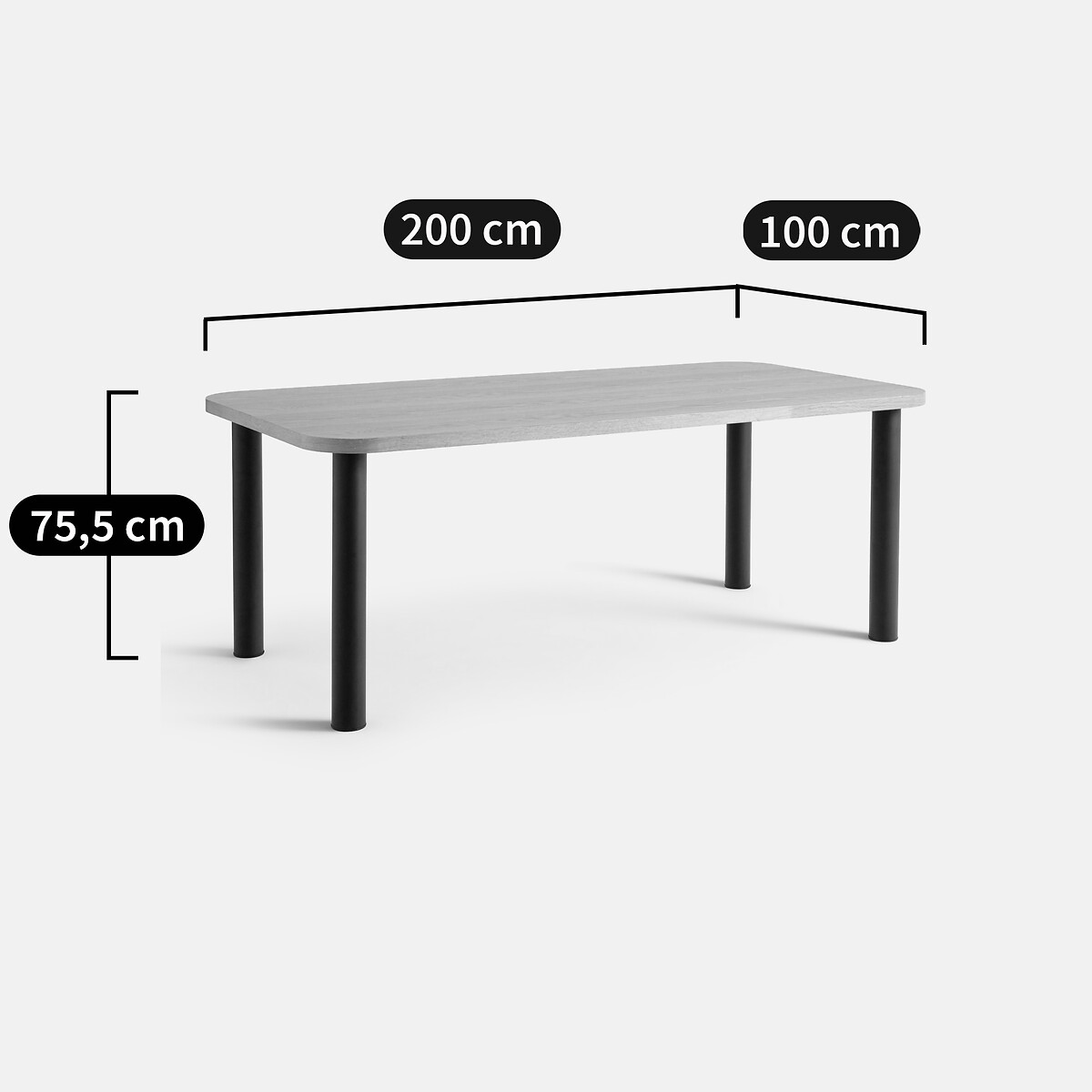 LA REDOUTE INTERIEURS<br>Mesa para 6 a 8 pessoas Alzar