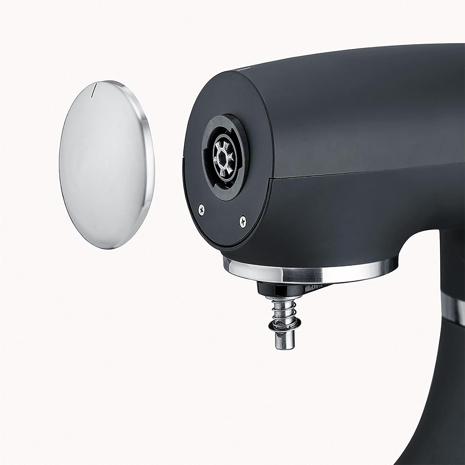 SEVERIN Robot de cuisine avec balance intégrée, robot ptissier pour 3 kg de pte ou 5,5 L, robot ménager robuste avec crochet à pétrir, batteur plat et fouet, 1 000 W, noir, KM 3898