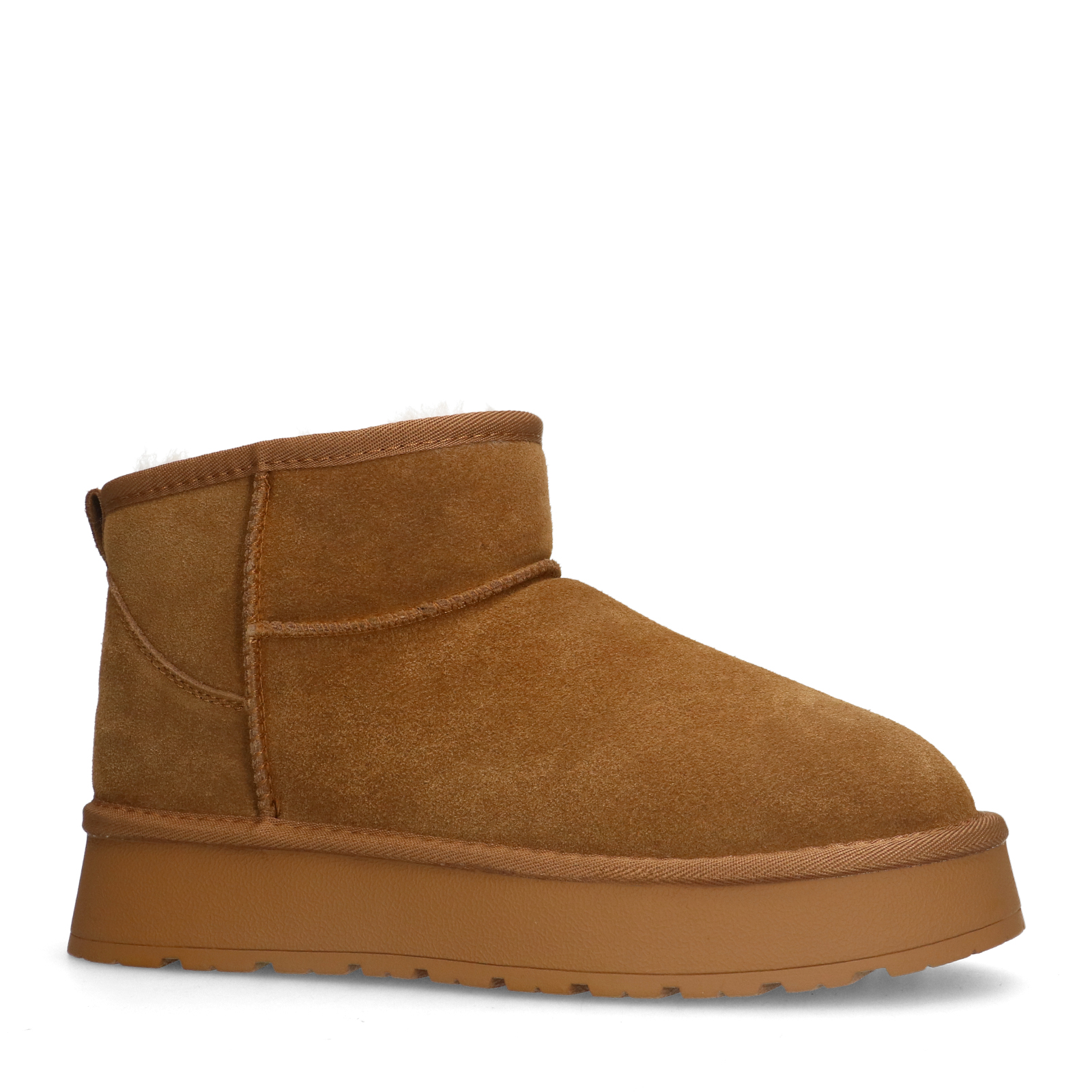 Cognac suède snowboots