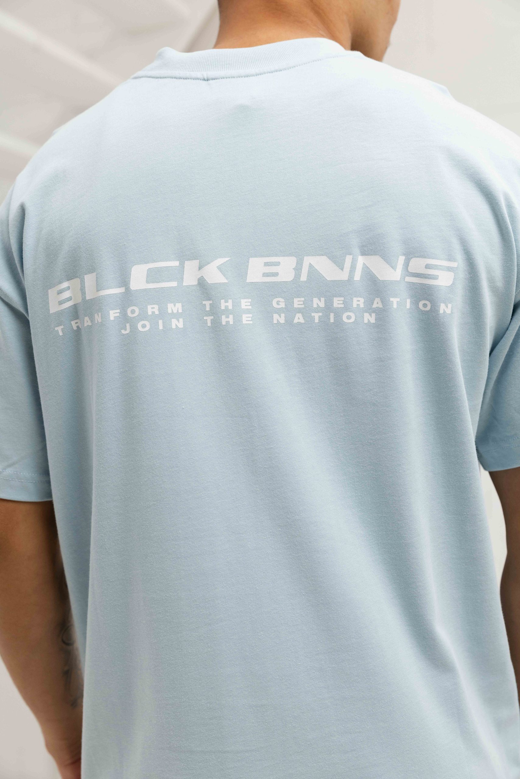Black Bananas Nation T-Shirt Heren Blauw
