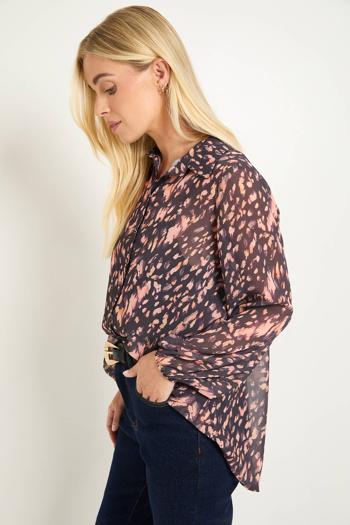 Wallis Chemise Longue Petite À Ourlet Asymétrique