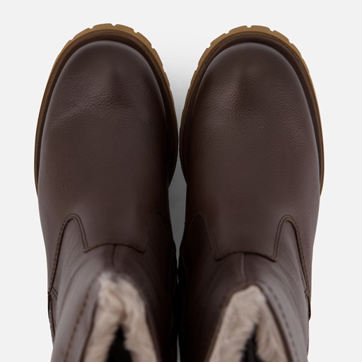 Tamaris Enkellaarsjes bruin Leer