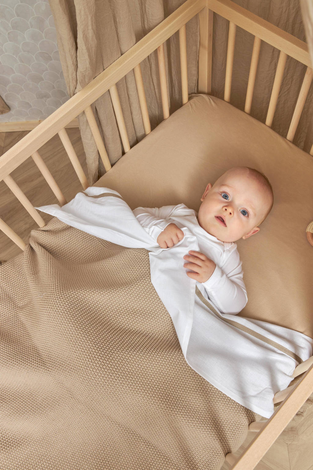 baby ledikantlaken Bies 100x150cm Sand